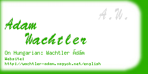 adam wachtler business card